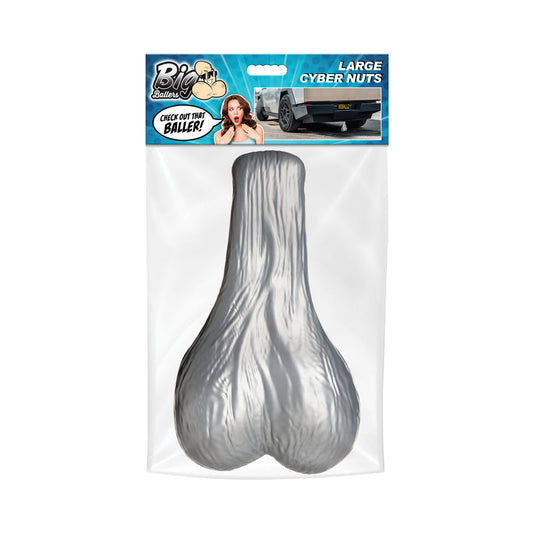 XR BRANDS - BIG BALLERS LARGE TRUCK NUTS SILVER