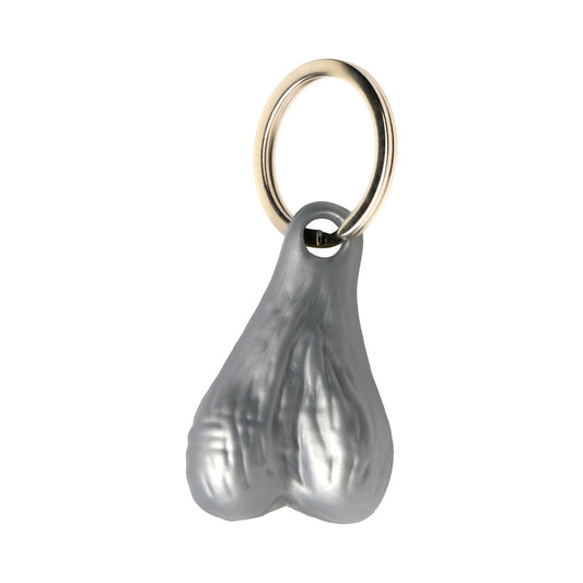 XR BRANDS - BIG BALLERS NUTS KEYCHAIN SILVER
