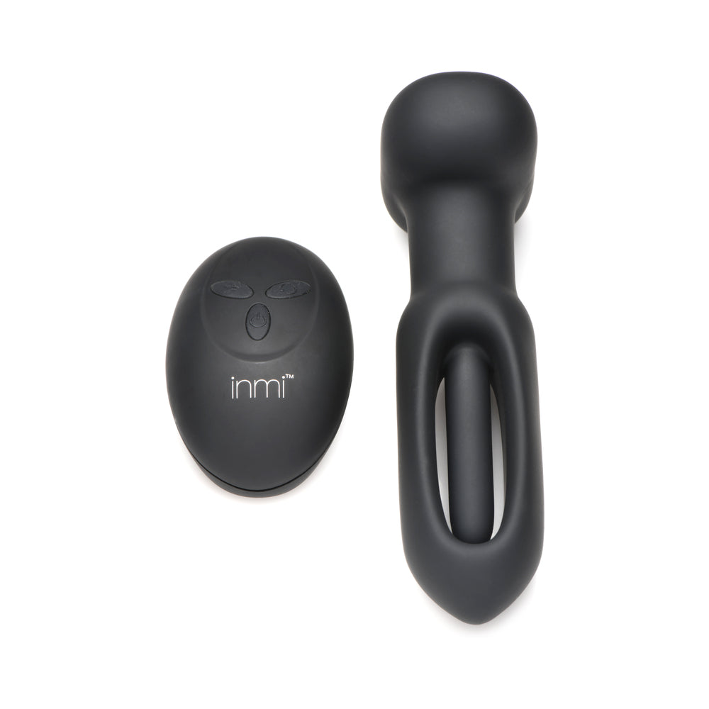 XR BRANDS - FLICKERS BUM FLICK FLICKING & VIBRATING SILICONE BUTT PLUG WITH REMOTE
