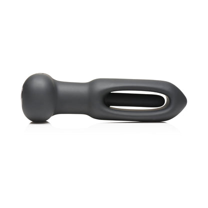 XR BRANDS - FLICKERS BUM FLICK FLICKING & VIBRATING SILICONE BUTT PLUG WITH REMOTE