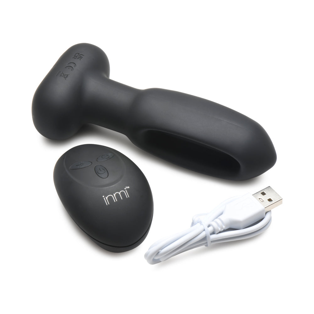 XR BRANDS - FLICKERS BUM FLICK FLICKING & VIBRATING SILICONE BUTT PLUG WITH REMOTE