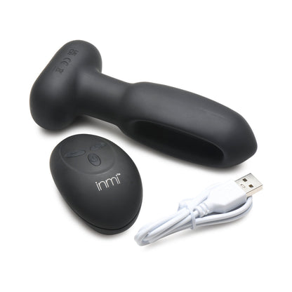 XR BRANDS - FLICKERS BUM FLICK FLICKING & VIBRATING SILICONE BUTT PLUG WITH REMOTE
