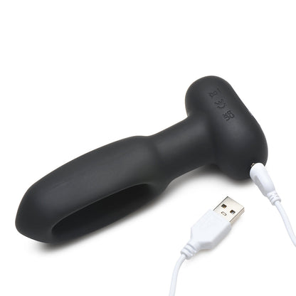 XR BRANDS - FLICKERS BUM FLICK FLICKING & VIBRATING SILICONE BUTT PLUG WITH REMOTE