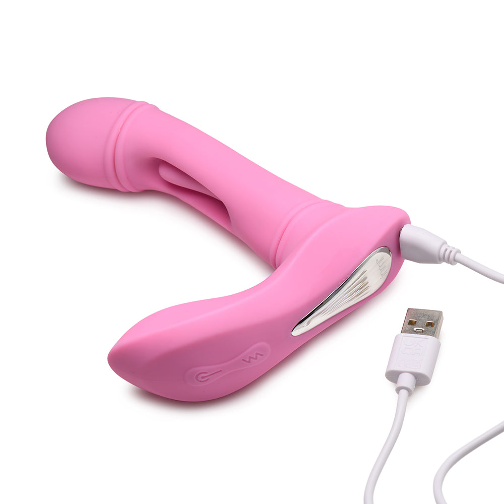XR BRANDS - FLICKERS G-FLICK FLICKING G-SPOT VIBRATOR WITH REMOTE