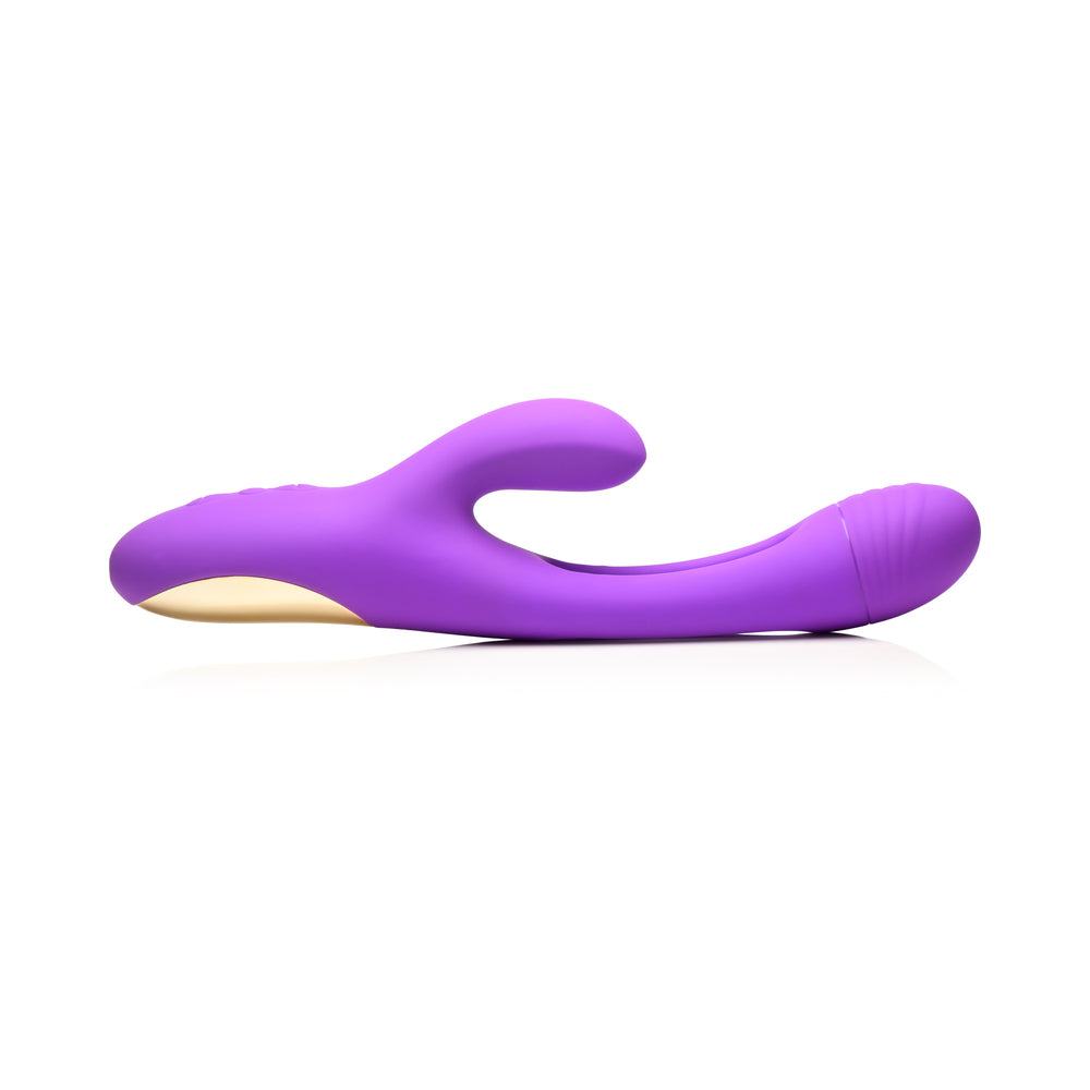 FLICKERS TRI-FLICK FLICKING SILICONE RABBIT VIBRATOR