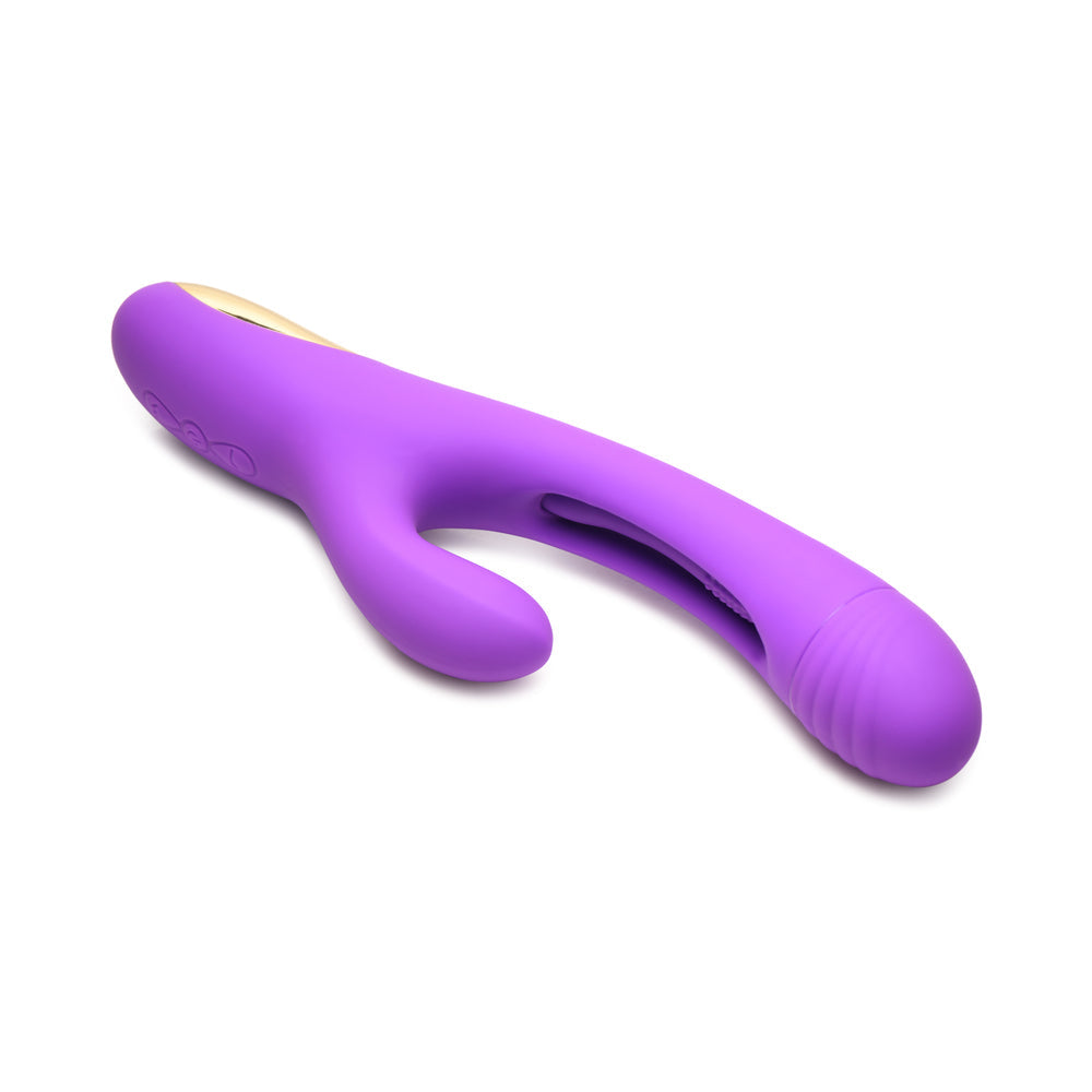 MARCAS XR - VIBRADOR DE CONEJO DE SILICONA FLICKERS TRI-FLICK FLICKING