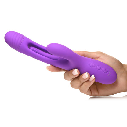 MARCAS XR - VIBRADOR DE CONEJO DE SILICONA FLICKERS TRI-FLICK FLICKING