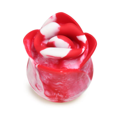 XR BRANDS - LICKGASM KISSING & VIBRATING ROSE CLITORAL STIMULATOR SWIRL