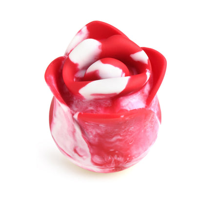 XR BRANDS - LICKGASM KISSING & VIBRATING ROSE CLITORAL STIMULATOR SWIRL
