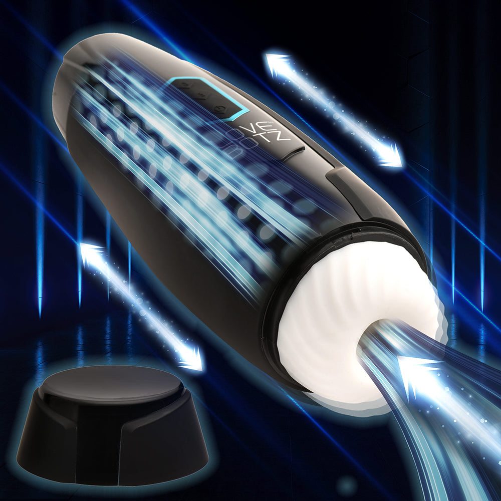 XR BRANDS - LOVEBOTZ THE MILKER MAX, MASTURBATEUR À 14 VITESSES DE VIBRATION ET DE PÉNÉTRATION
