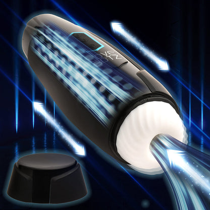 XR BRANDS - LOVEBOTZ THE MILKER MAX, MASTURBATEUR À 14 VITESSES DE VIBRATION ET DE PÉNÉTRATION