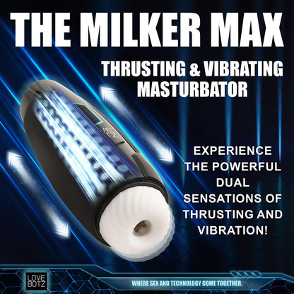 XR BRANDS - LOVEBOTZ THE MILKER MAX 14X THRUSTING & VIBRATING MASTURBATOR