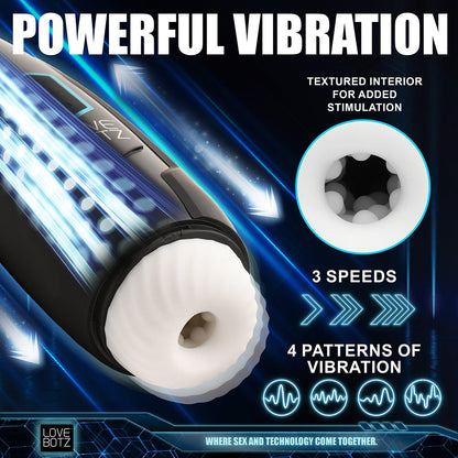 XR BRANDS - LOVEBOTZ THE MILKER MAX 14X THRUSTING & VIBRATING MASTURBATOR