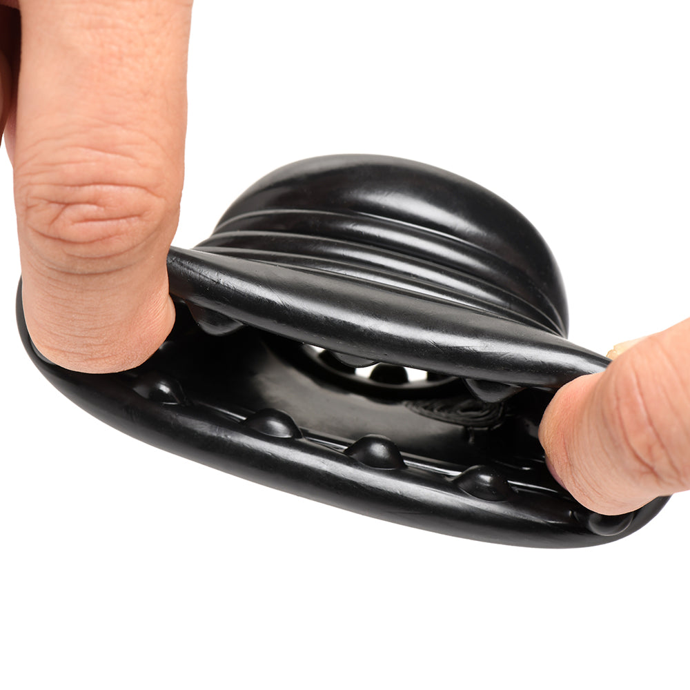 XR BRANDS - MASTER SERIES BALL STACK BALL STRETCHER BLACK