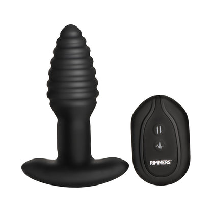 XR BRANDS - RIMMERS MODEL-E VIBRATING RIMMING PLUG WITH REMOTE CONTROL