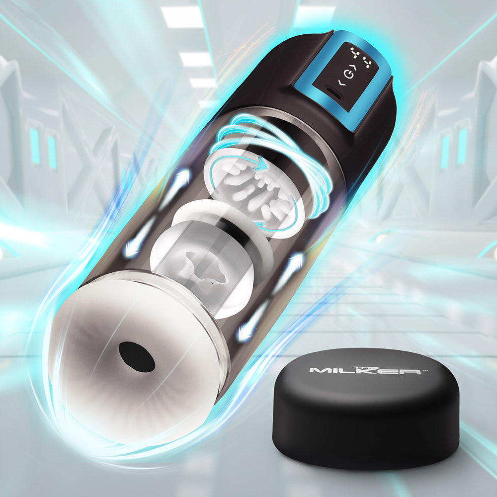 XR BRANDS - THE MILKER THRUSTING & ROTATING MASTURBATOR