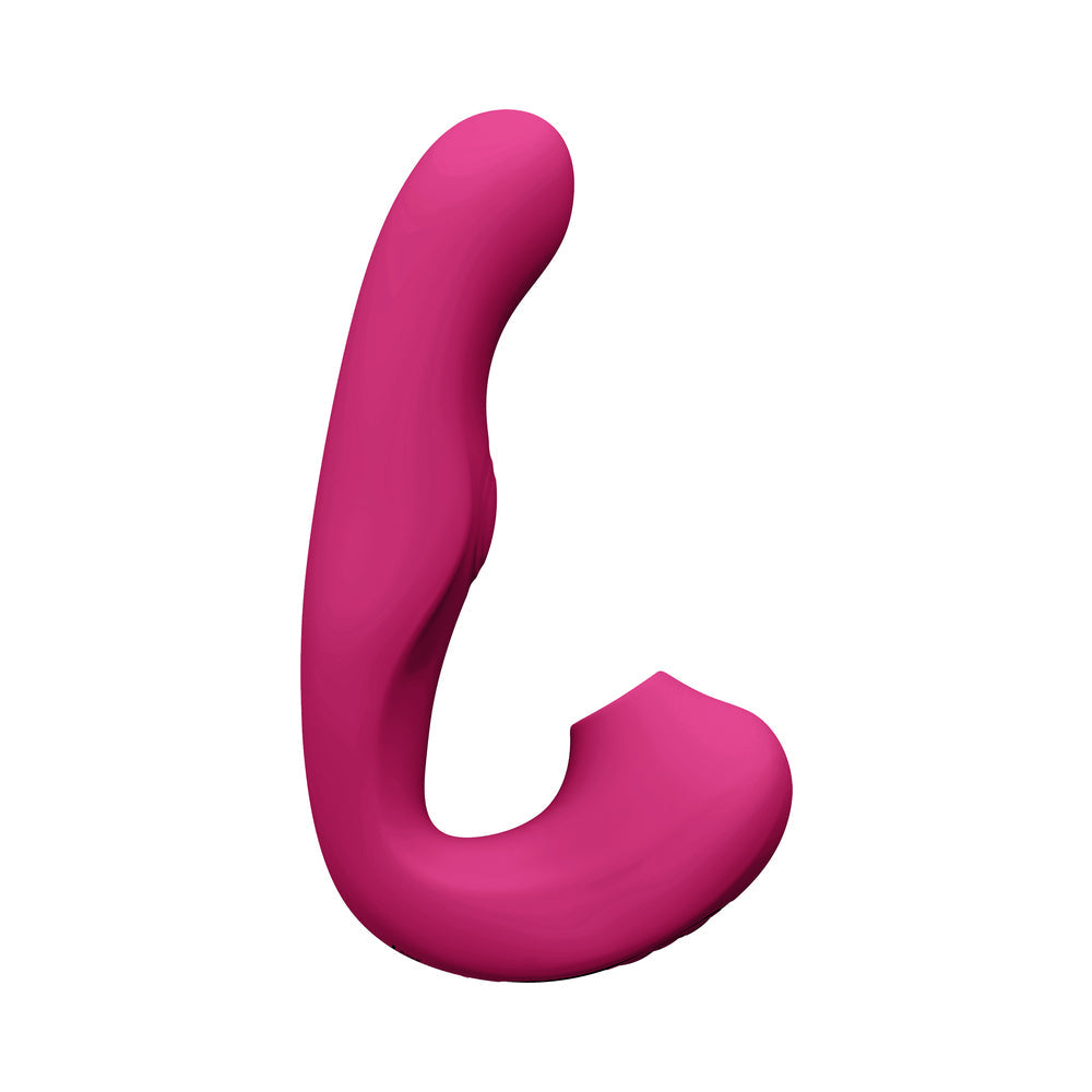 SHOTS - VIVE ZAKI RECHARGEABLE SILICONE AIRWAVE PULSE WAVE VIBRATING G-SPOT VIBRATOR PINK