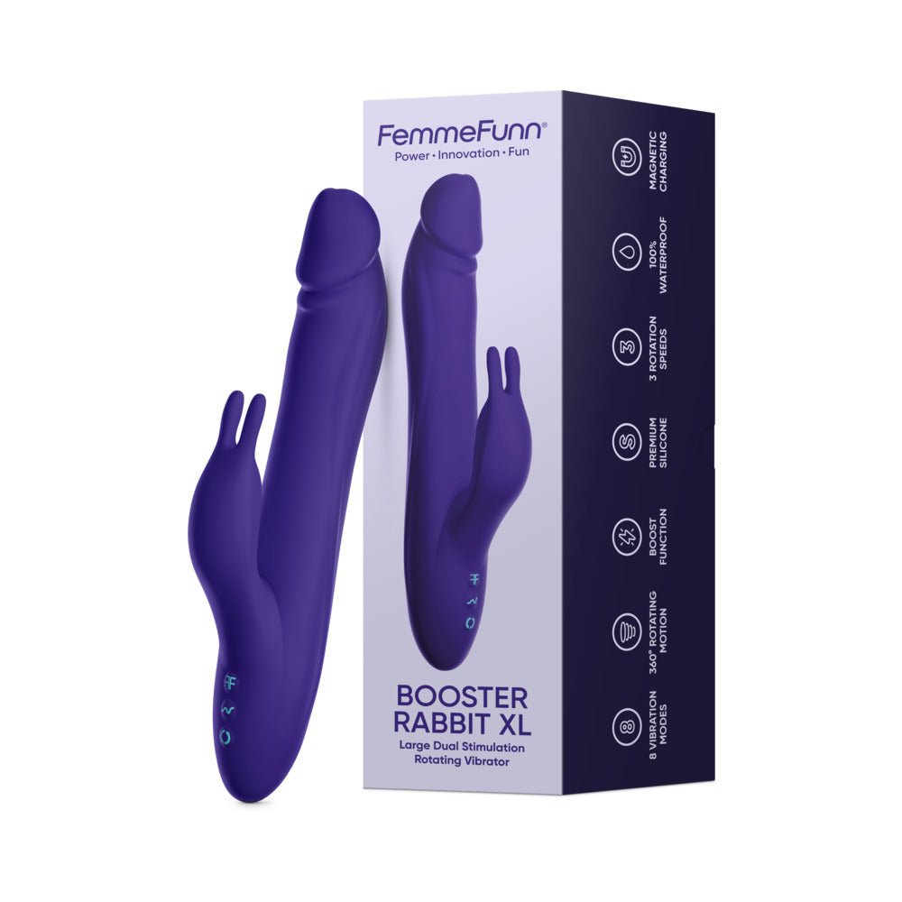 FEMMEFUNN BOOSTER RABBIT XL DARK PURPLE