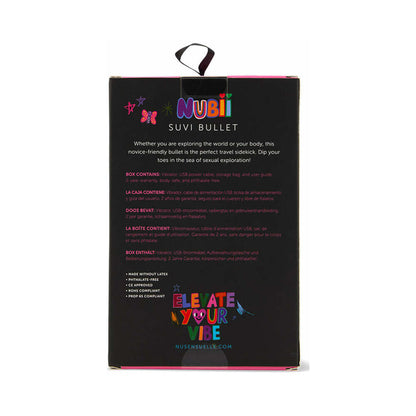 NU SENSUELLE SUVI NUBII POINTED TIP BULLET WITH 10 FUNCTIONS ULTRA VIOLET