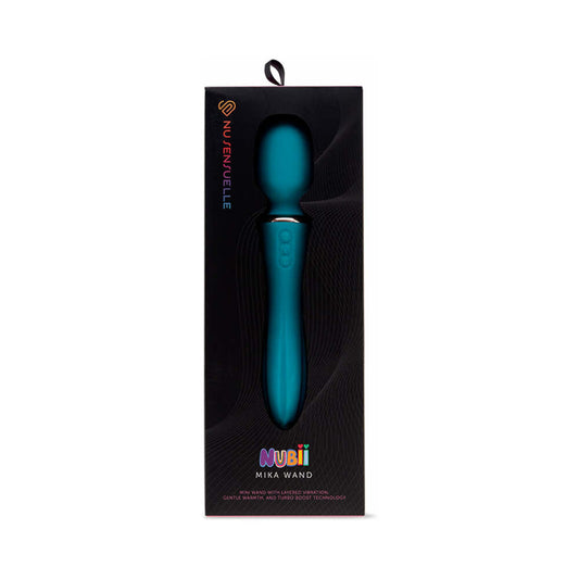 NU SENSUELLE MIKA NUBII WAND WITH TURBO BOOST AND HEAT BLUE