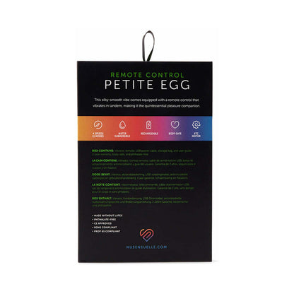 NU SENSUELLE - REMOTE CONTROL 15 FUNCTION PETITE EGG PURPLE
