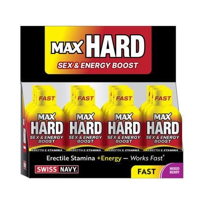 SWISS NAVY - MAXHARD SHOTS 2 OZ. 12-PIECE DISPLAY