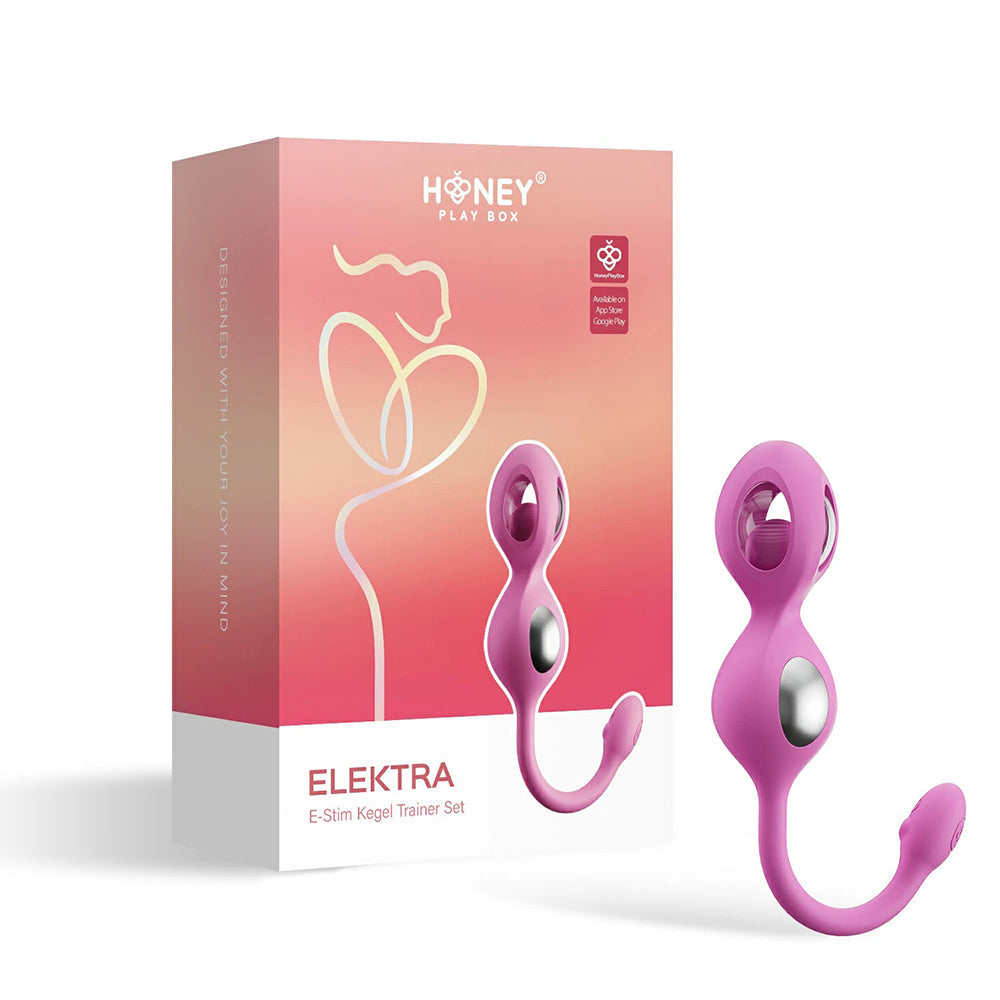 HONEY PLAY BOX ELEKTRA APP-CONTROLLED E-STIM KEGEL TRAINING SET PINK