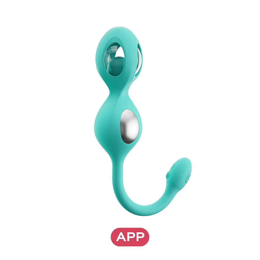 HONEY PLAY BOX - ELEKTRA APP-CONTROLLED E-STIM KEGEL TRAINING SET CYAN