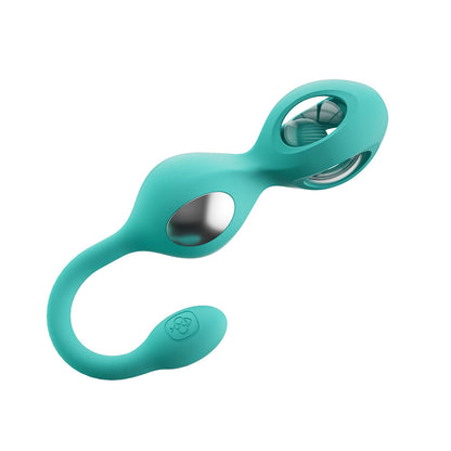 HONEY PLAY BOX - ELEKTRA APP-CONTROLLED E-STIM KEGEL TRAINING SET CYAN