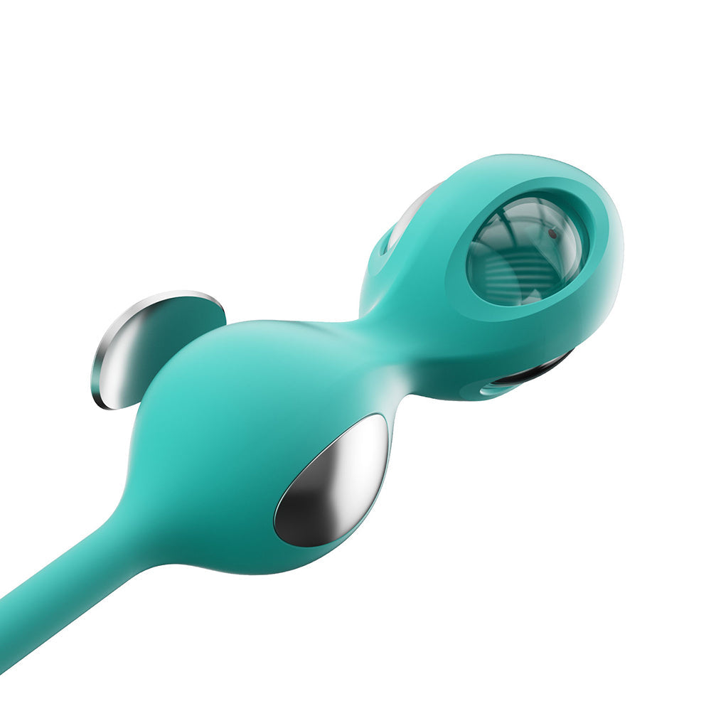 HONEY PLAY BOX - ELEKTRA APP-CONTROLLED E-STIM KEGEL TRAINING SET CYAN