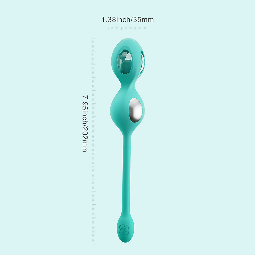 HONEY PLAY BOX - ELEKTRA APP-CONTROLLED E-STIM KEGEL TRAINING SET CYAN