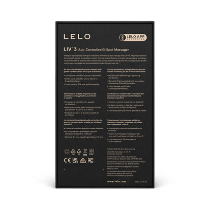 LELO LIV 3 APP-CONTROLLED G-SPOT VIBRATOR POWDER BLUE