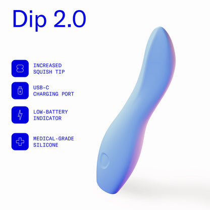DAME DIP 2.0 CLASSIC VIBRATOR PERIWINKLE