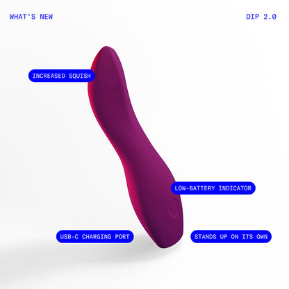 DAME DIP 2.0 CLASSIC VIBRATOR PLUM