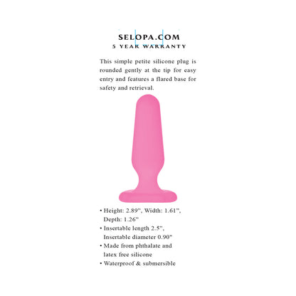 SELOPA - PETITE PLUG SILICONE PINK