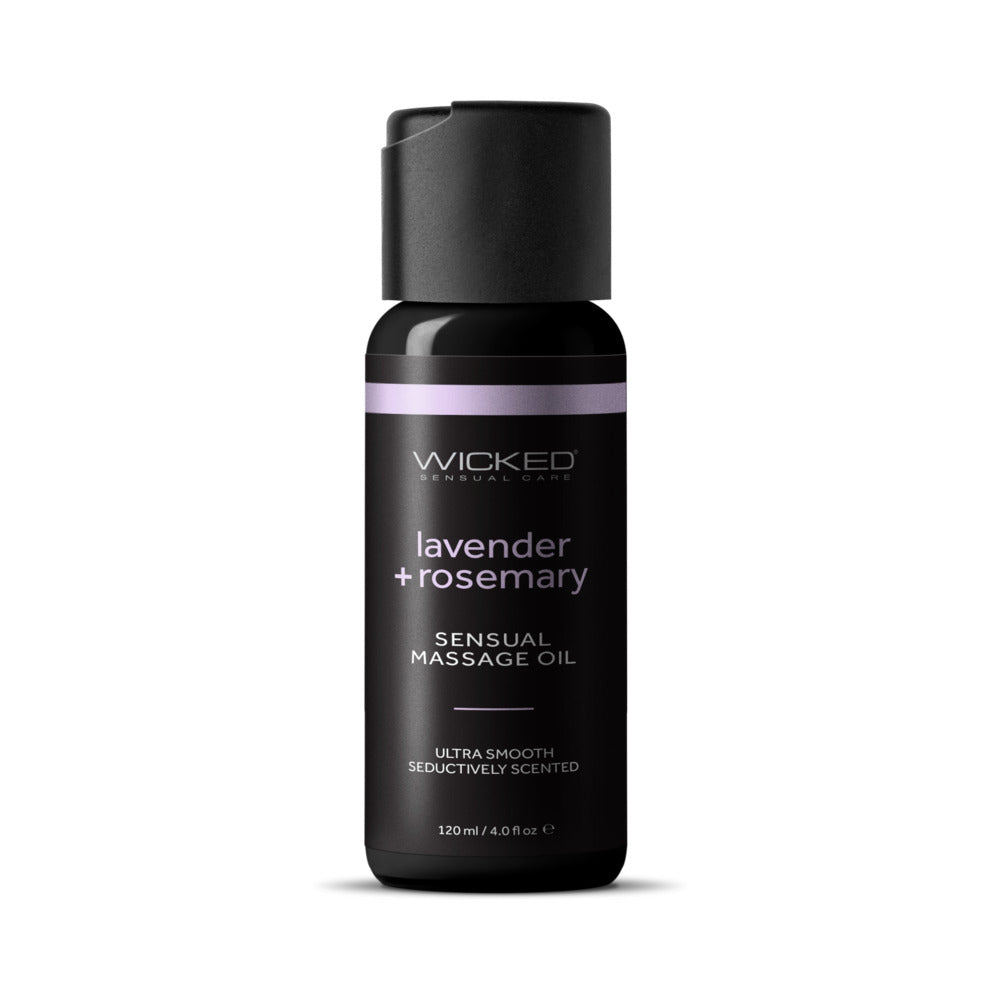 WICKED - LAVENDER AND ROSEMARY MASSAGE OIL 4 OZ.