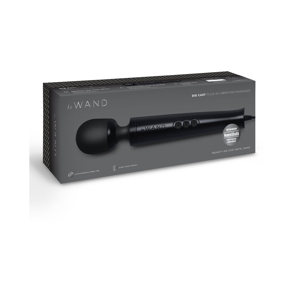 LE WAND - DIE CAST PLUG-IN MASSAGER BLACK