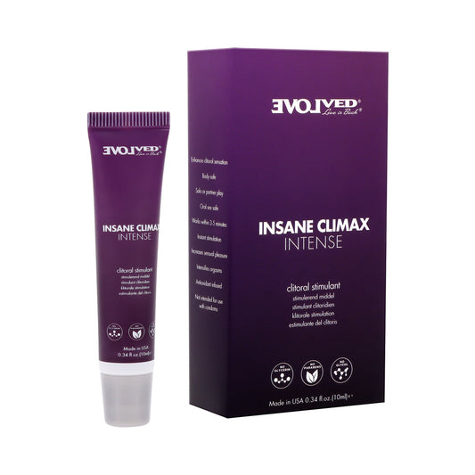 EVOLVED INSANE CLIMAX INTENSE CLITORAL STIMULANT 0.34 OZ.