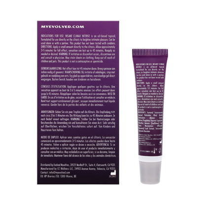EVOLVED INSANE CLIMAX INTENSE CLITORAL STIMULANT 0.34 OZ.