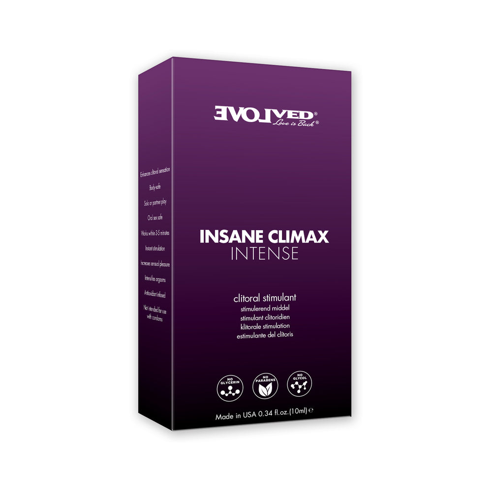 EVOLVED INSANE CLIMAX INTENSE CLITORAL STIMULANT 0.34 OZ.