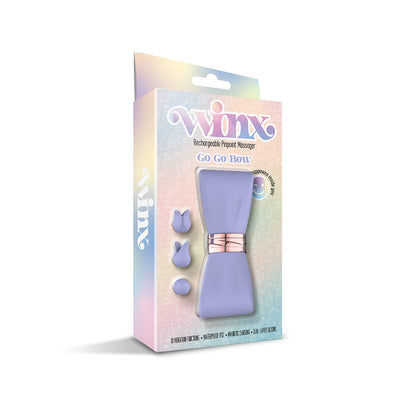 GLOBAL NOVELTIES - WINX GOGO BOW PINPOINT MASSAGER WITH ATTACHMENTS