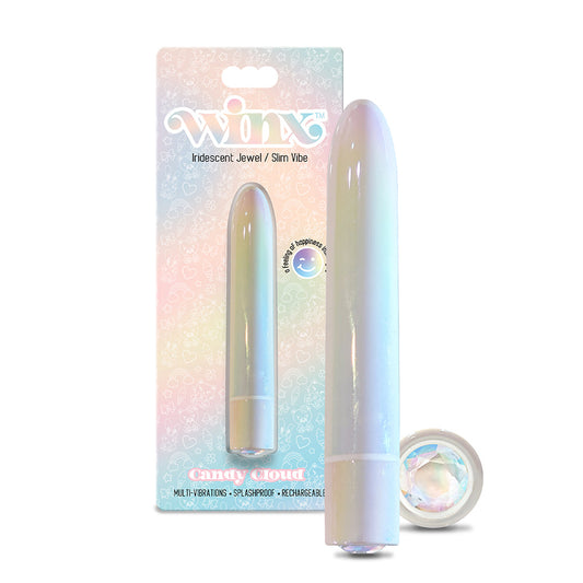 NOVEDADES GLOBALES - VIBRADOR WINX CANDY CLOUD CON PIEDRA PRECIOSA