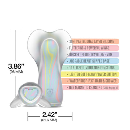 NOVEDADES GLOBALES - VIBRADOR DE SILICONA SUAVE CON FORMA DE ALAS WINX