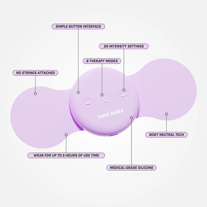 VUSH AURA WIRELESS TENS REPLACEMENT ELECTRO GEL PADS
