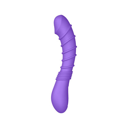 LUV INC RV21: RIBBED VIBRATOR PURPLE