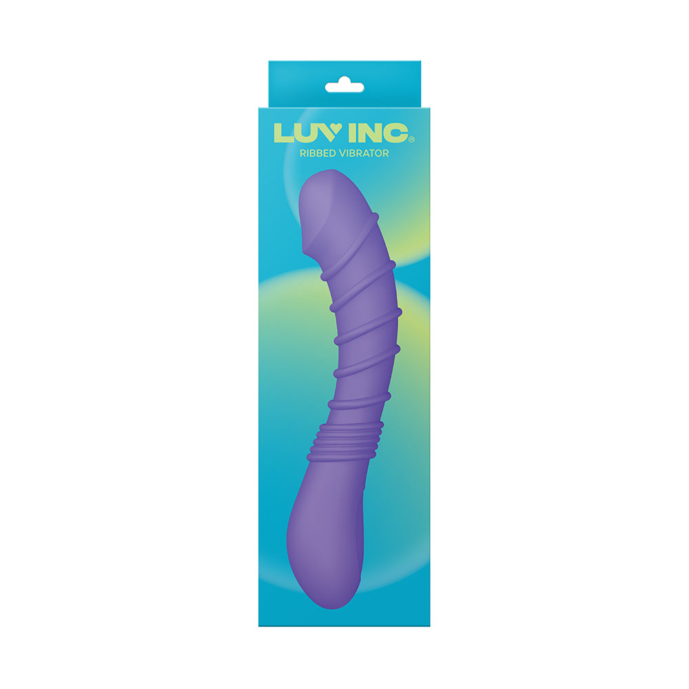 LUV INC RV21: RIBBED VIBRATOR PURPLE