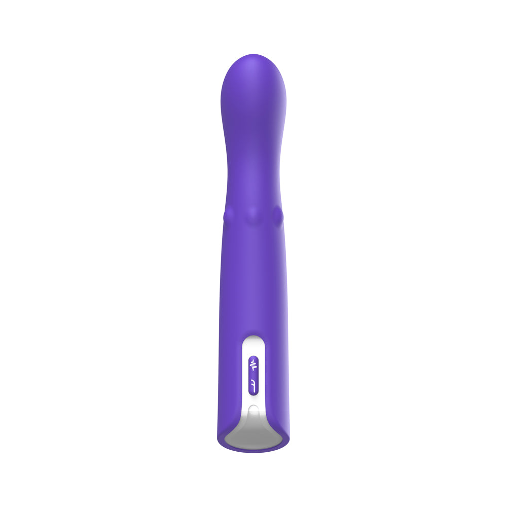 LUV INC. - GB63: G-SPOT VIBRATOR WITH MOVING BEADS PURPLE