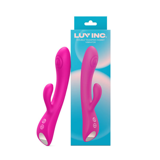 LUV INC. - LUV INC DR42: CONEJO VIBRADOR DE DOBLE GOLPE ROSA