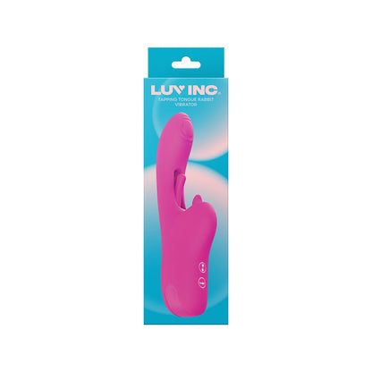 LUV INC TR46: TAPPING TONGUE RABBIT VIBRATOR PINK