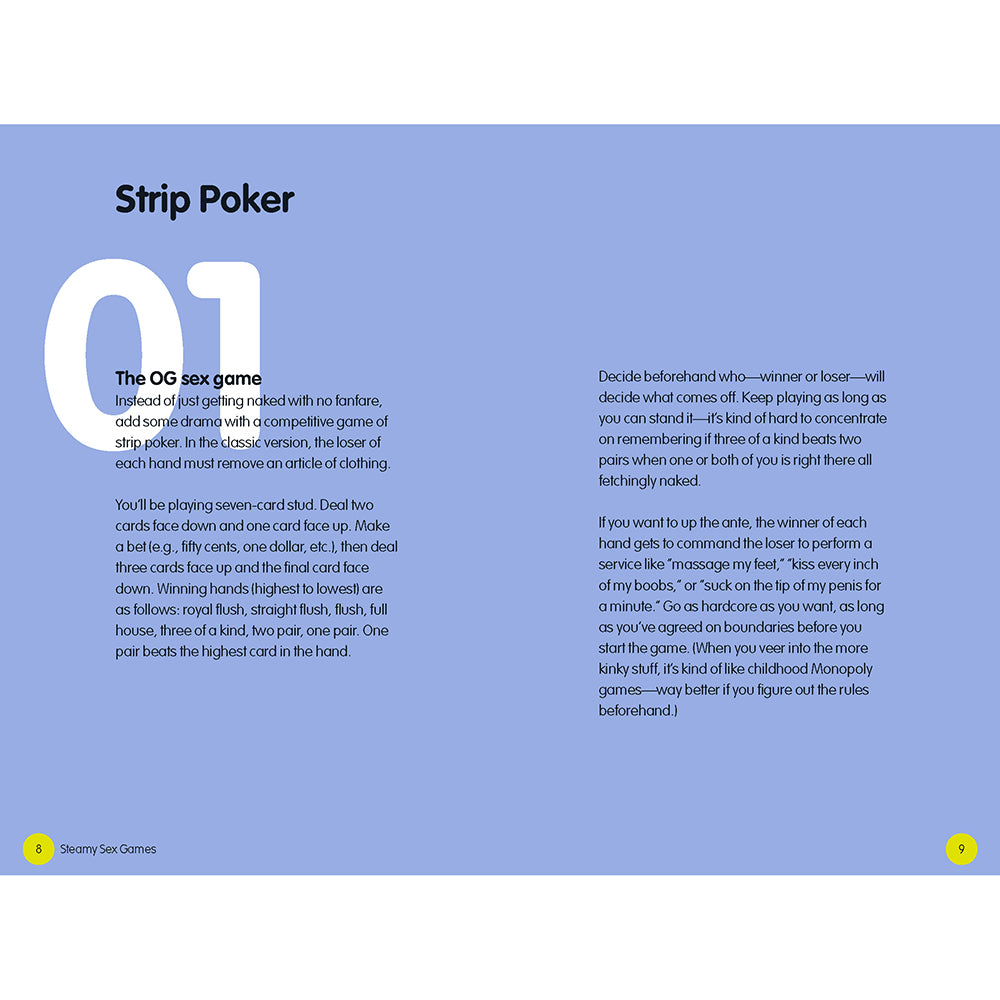 STEAMY SEX GAMES: A NAUGHTY/NICE PLAYBOOK FOR ADVENTUROUS COUPLES